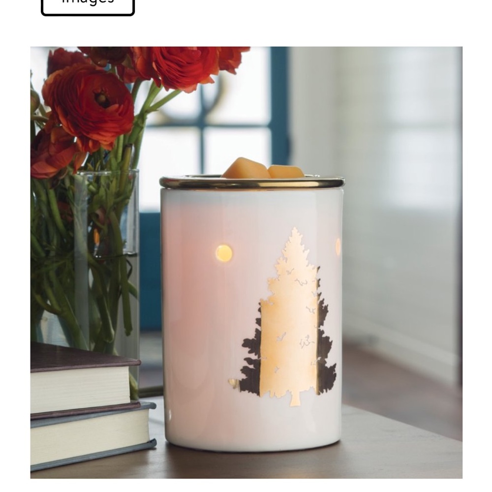 Golden Fir Winter Holiday Illumination Fragrance Warmer. Final price!